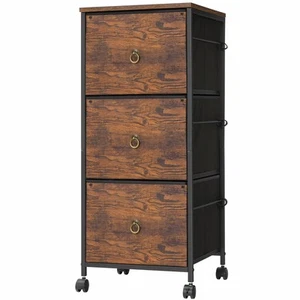 3-Drawer File Cabinet, Vertical Filing Cabinet, Office Drawer Chest for Home ... - Picture 1 of 9
