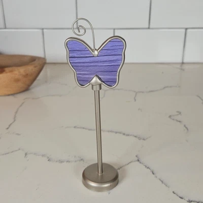 Y2K Caprichoso Mariposa Lugar Portatarjetas Foto Soporte Púrpura Decoración Años 90 Foto 1 de 3
