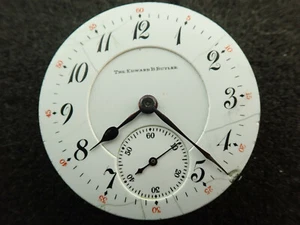 VINTAGE 16 SIZE ILLINOIS H.C. POCKET WATCH MOVEMENT GRADE 175 - KEEPING TIME - Picture 1 of 2