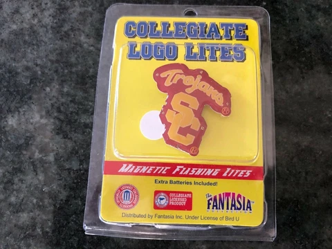 USC Trojans  Collegiate Logo Lites Magnetic Flashing NIP Cover