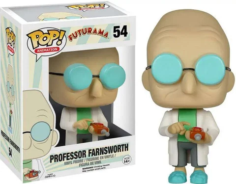 POP! Vinyl Futurama - Professor Farnsworth #54 Rare Funko with pop protector Cover