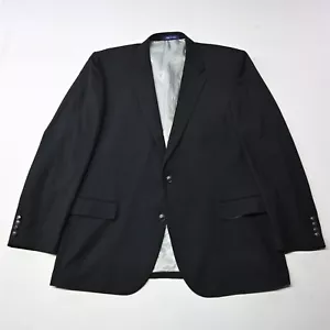 Alan Flusser 48R Black Silver Button Mens Suit Blazer Sport Coat Jacket - Picture 1 of 12