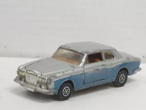 Rolls-Royce Silver Shadow Coupé Mulliner in silber/blau ohne Box Corgi 1:43 - Bild 1 von 4