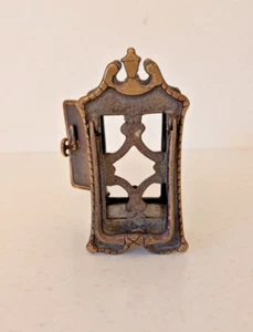 Door Knocker Peep Hole Antique Early 1900's Exterior Door Hardware Heavy Brass - Picture 1 of 7