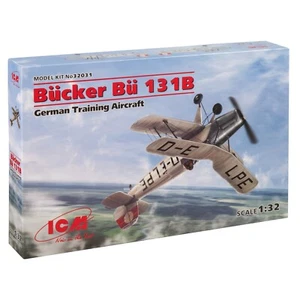 ICM 32031 Kit Modelo Plástico Escala 1:32 Bücker Bü 131B, Avión de Entrenamiento Alemán - Imagen 1 de 10