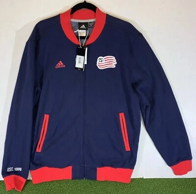 Adidas New England Revolution SMU Full Zip Track Jacket MLS Soccer Men's Size L - Image 1 of 4