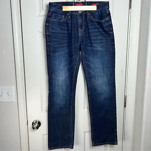 Guess Delmar Slim Straight Jeans Herren 31x32 Straight Leg Distressed Dark Wash - Bild 1 von 16