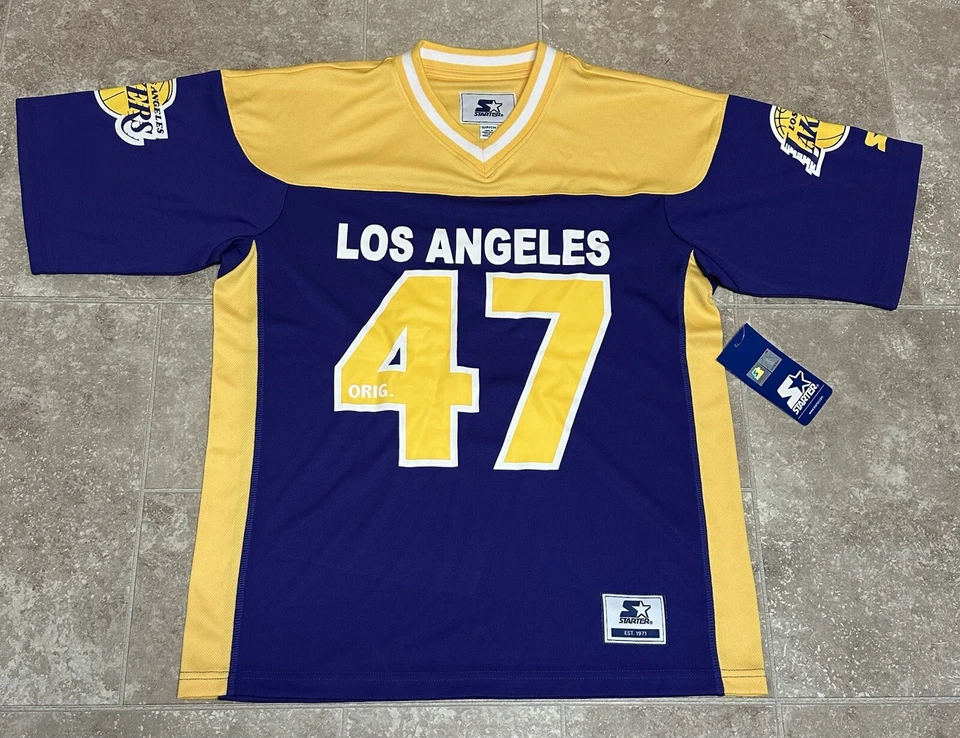 Los Angeles Lakers Jersey NBA Starter Jersey Size Medium 47 Jersey Lakers