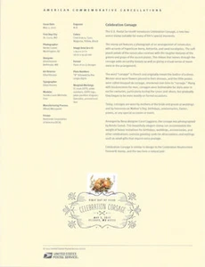 #1721 (49c)  Forever Celebration Corsage Stamp #5200  Souvenir Page - Picture 1 of 1