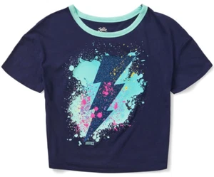 NWT -Justice Girls Boxy Split Hem T-Shirt, XS 5-6, FREE SHIP -G38 - Picture 1 of 7