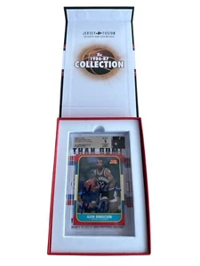 1986-87 Fleer ALVIN ROBERTSON Signed RC Basketball Game Used Jersey Patch BGS 9 - Picture 1 of 5