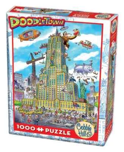Empire State Doodle Town 1000 Piece Jigsaw Puzzle Cobble Hill New - Picture 1 of 3