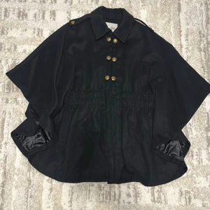 American Rag Classic Double Breasted Cape Jacket Black Women’s Sz 2XL - Picture 1 of 10