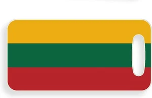 Lithuania Flag Luggage Tag - Picture 1 of 4