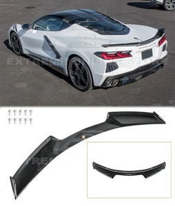 Rear Ducktail Spoiler Z06 Visible Style 20-Up Corvette C8 CARBON FLASH PAINTED - Foto 1 di 21