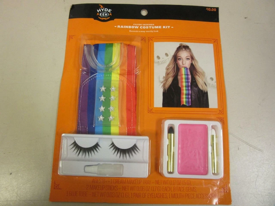 Halloween Rainbow Snapchat Filter Costume Makeup Kit Hyde and EEK Boutique
