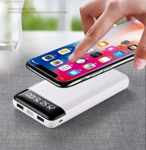 20000mAh Qi Fest Wireless Charger Power Bank Backup Battery for iPhone-Samsung  - Picture 1 of 10