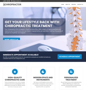 Chiropractor Website - Professionally Designed Local Business Website + Domain - Picture 1 of 1