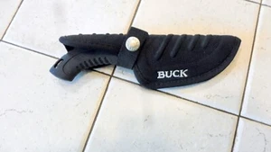 NOS BUCK USA #390 FIXED BLADE KNIFE W/SHEATH - RUBBERIZED HANDLE 3" SS BLADE - Picture 1 of 6