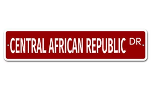 5581 SS Repubblica Centrafricana 4" x 18" Novità Cartello Stradale Alluminio - Foto 1 di 2