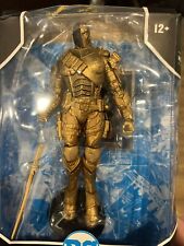 Mcfarlane Deathstroke Arkham Origins Golden Platinum Edition Figure In Hand