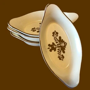 PFALTZGRAFF VILLAGE AU GRATIN BOWLS CASSEROLES 260 TAN & BROWN 8 OZ 8" LOT OF 4 - Picture 1 of 12