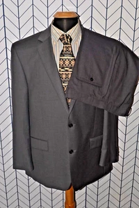 Michael Kors Men's Gray Wool 2 Front Button Suit Sz 46R Wst 38x28 - Picture 1 of 12