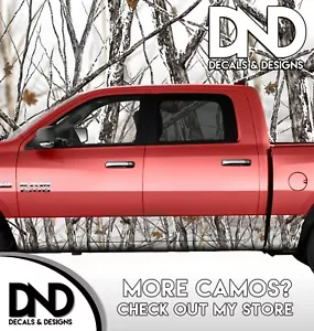 Camo Snowstorm Panel Decal Wrap Kit Snowy Trees Truck 5 Panels - Matte - 21 FT - Bild 1 von 2