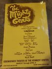 1978 The Mighty Gents Theater Flyer  Eisenhower Theatre At The Kennedy Center