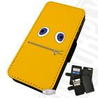 Printed Faux Leather Flip Phone Case For Samsung - Zippy-Face-Rainbow