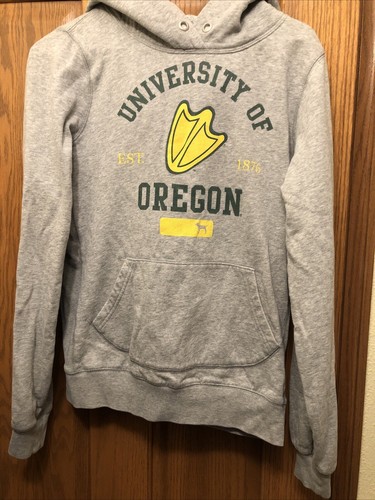 UNDERCOVER Felpa con cappuccio ROSA Victoria's Secret Oregon Ducks NCAA donna taglia media