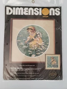 Embroidery Kit Vintage Dimensions Crewel 1987 Field Of Daisies #1327 New NOS - Picture 1 of 4