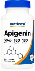 Nutricost Apigenin 50mg, 180 Capsules - Non-GMO, Gluten Free, Vegan - Picture 1 of 5