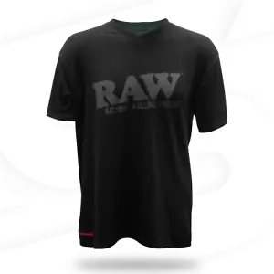 RAW Logo T-Shirt | Black V Neck (S-2XL) - Picture 1 of 1