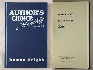 Signed 1st Ed GOD'S NOSE Damon Knight 40/50 AUTHOR'S CHOICE MONTHLY LEATHERBOUND - Picture 1 of 4