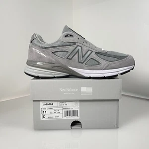 New Balance 990v4 Made in USA Grey Silver Sneakers U990GR4 Mens Size 11 - Picture 1 of 8