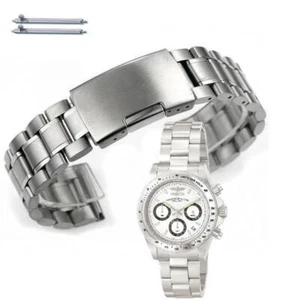 Silver Tone Metal Replacement Watch Band Strap Fits Invicta Speedway 9211 #5015 - Picture 1 of 5