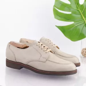 Vintage Cole Haan USA Herren weiße Bucks Größe 8,5 M Oxford Kleid Schuh Gummisohle - Bild 1 von 17