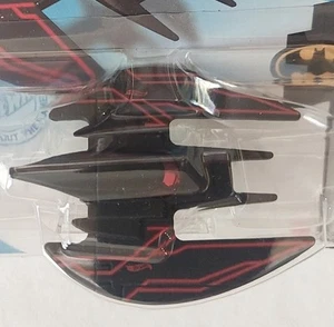 Hot Wheels Batman Batplane, The Animated Series, Black/Red, 1/64 Scale - Picture 1 of 3