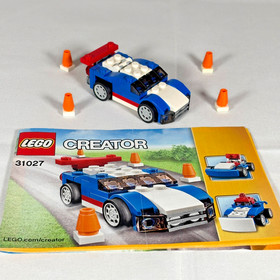 LEGO Creator 31027 Blue Racer &ndash; Retired 3-in-1 Set &ndash; Complete with Manual & Cone
