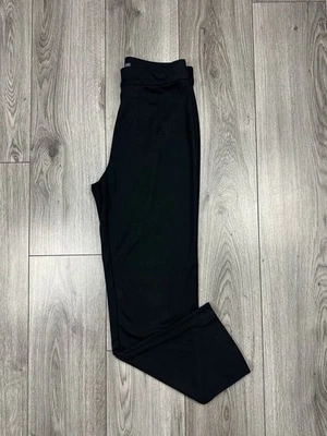 M&S Collection Black Straight Leg Joggers Elasticated Waist Women’s UK 10 Short - Image 1 of 4