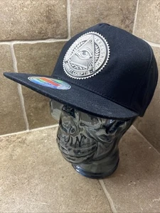 Cappello snapback Premier Illuminati All Seeing Eye nero Annuit Coeptis berretto triangolo - Foto 1 di 7