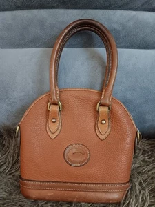 Dooney Bourke Vintage Made in USA All Weather Leather Crossbody Camel Brown Bag - Picture 1 of 11