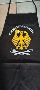 Grillschürze Bundesgrillmimister Bundesadler Schwarz NEU - Bild 1 von 2