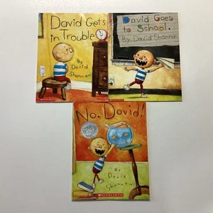 David Shannon No David Preschool Kindergarten 3 Children's Book Lot - Picture 1 of 4