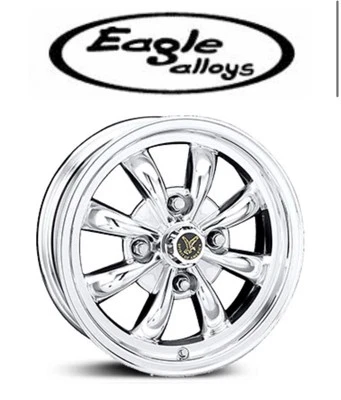 Set Of 2 VW 8 Spoke Silver NEW Rims 15 x 5.5 Wheel 4x130mm #0719-5530-3-AA - Image 1 of 4