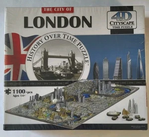 4D Cityscape City Of London History Over Time Puzzle 1100+ Pieces NEW SEALED - Picture 1 of 6