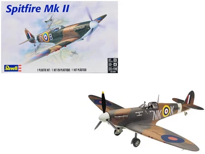Level 4 Model Kit Supermarine Spitfire Mk-II Fighter Aircraft 1/48 Scale Model b - Image 1 of 4