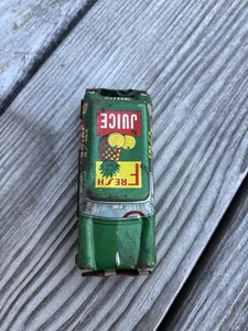 1950’s Vintage Tin Litho FRESH JUICE Plus Service Car (2) Cars Made In Japan. - Bild 1 von 20