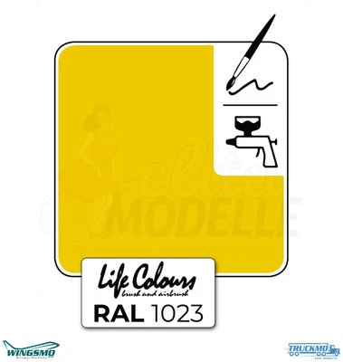 ELITA MODELLE Elita Farben Life Colours RAL 1023 Verkehrsgelb 15ml seidenmatt